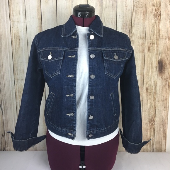 calvin klein blue jacket womens